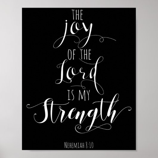 The Joy Of The Lord Is My Strength Christian  Poster (Vorne)