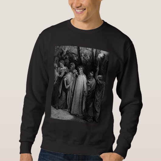 The Judas Kiss Gustave Dore Biblical Art Sweatshirt (Vorderseite)