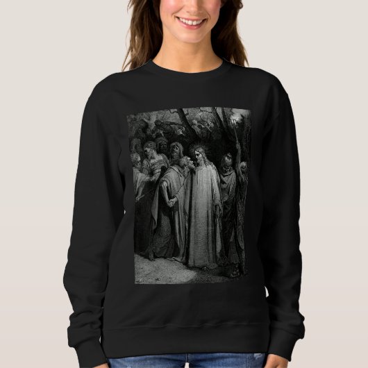 The Judas Kiss Gustave Dore Biblical Art Sweatshirt (Vorderseite)