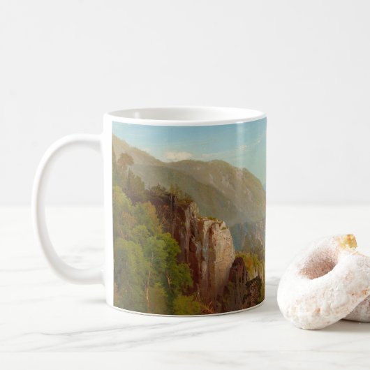 The Juniata River, Pennsylvania by Thomas Moran Kaffeetasse (Mit Donut)