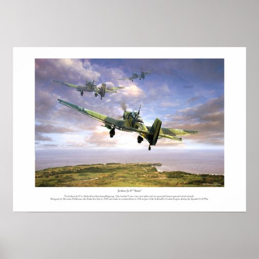 The Junkers Ju 87 " Stuka " Poster (Vorne)