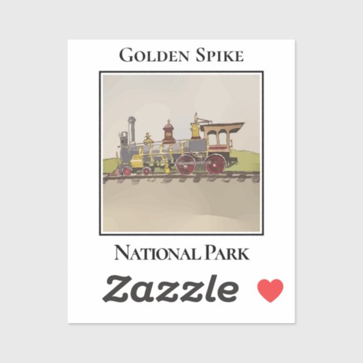 The Jupiter Locomotive at Promontory Aufkleber (Blatt)