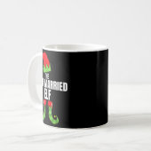The Just Married Elf Matching Family Christmas Gro Kaffeetasse (Vorderseite Links)