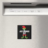 The Just Married Elf Matching Family Christmas Gro Magnet (In Situ (Geschirrspüler))