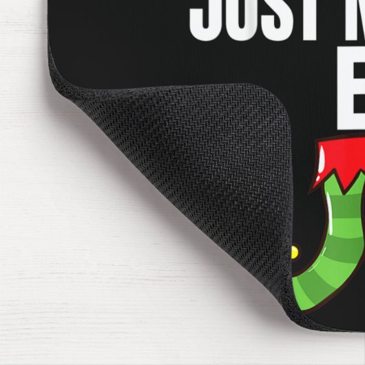 The Just Married Elf Matching Family Christmas Gro Mousepad (Ecke)