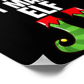 The Just Married Elf Matching Family Christmas Gro Poster (Ecke)