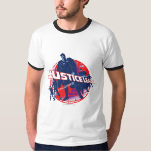 The Justice League Global Heroes and Globe T-Shirt