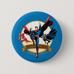 The Justice League Heroes United Button
