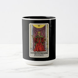 The Justice Tarot Zweifarbige Tasse