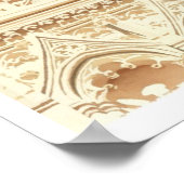 "The Kardinal" Church & Bird Watercolor Poster (Ecke)