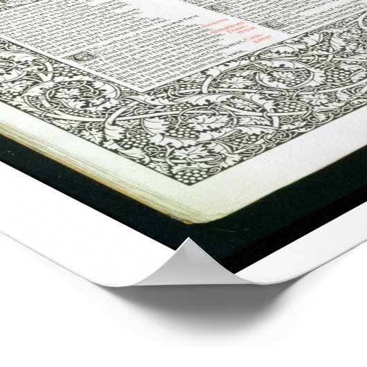 The 'Kelmscott Chaucer', published 1896 by the Kel Poster (Ecke)
