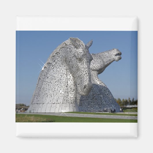 The Kelpies 11212, Helix Park, Falkirk , Schottlan Magnet (Vorne)