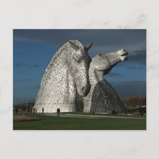 'The Kelpies', fotografiert von Mike Paget Postkarte