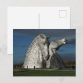 'The Kelpies', fotografiert von Mike Paget Postkarte (Vorne/Hinten)