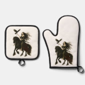 "The Key" Collection Throw Pillow Ofenhandschuh & Topflappen-Set (Vorderseite)