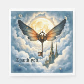 The Key of Eternity – Steampunk Wings  Serviette (Vorderseite)