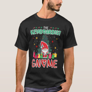 The Keyboardist Gnome Xmas Tree Group Christmas Ma T-Shirt