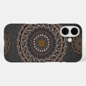 The khaki crocodylus porosus iPhone 16 Case (Rückseite (Horizontal))