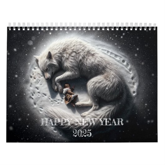 The Kid & Wolves: ein Fantasy-Kunstwerk Kalender 2 (Titelbild)