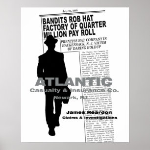 THE KILLERS (1946) Film Noir Poster