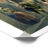 The King at New Cross Station (litho) Poster (Ecke)