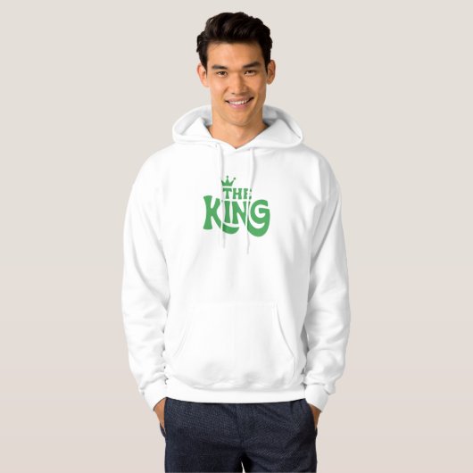 The King - Bold Retro Typografy Design Hoodie (Vorne ganz)