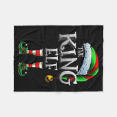 The King Elf Shirt Matching Family King Christmas  Fleecedecke (Vorderseite (Horizontal))