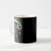 The King Elf Shirt Matching Family King Christmas  Kaffeetasse (Vorderseite Links)