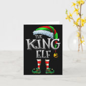 The King Elf Shirt Matching Family King Christmas Karte (Gelbe Blume)