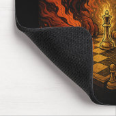 The King Has One More Move — Lion vs Demon Mousepad (Ecke)