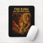 The King Has One More Move — Lion vs Demon Mousepad (Mit Mouse)