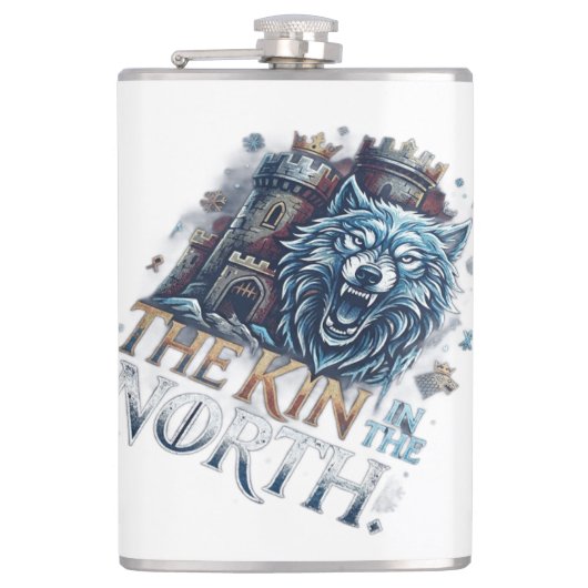 The King in the North,T-Shirt Coffee Mug Flachmann (Vorderseite)