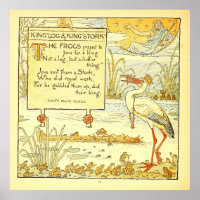 The King Log and King Stork 1887 Walter Crane