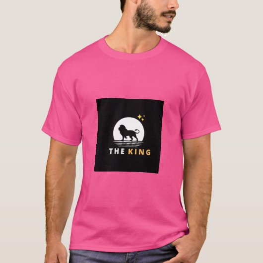The King - Majestic Lion Silhouette T - Shirt (Vorderseite)
