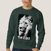 The King Modern Pop Art Lion Kopf Template Men's Sweatshirt (Vorderseite)