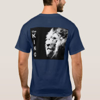 The King Modern Pop Art Lion Zurück Print Men's