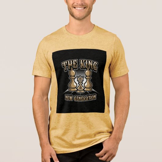 "The King: New Generation" Schach Inspiriert T - S Tri-Blend Shirt (Vorderseite)