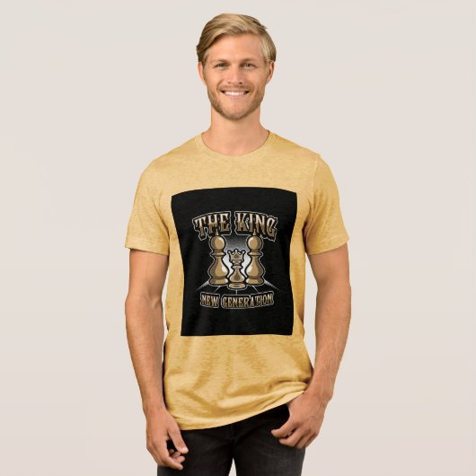 "The King: New Generation" Schach Inspiriert T - S Tri-Blend Shirt (Vorderseite voll)