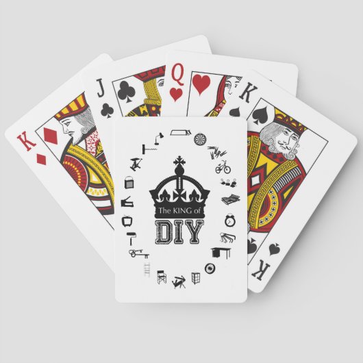 The King of DIY Classic Playing Cards Spielkarten (Rückseite)