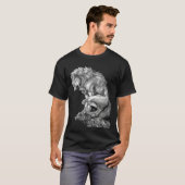 The King of The Werewolf Medieval Wolf Curse Monst T-Shirt (Vorne ganz)