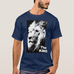 The King Pop Art Lion Head Template Moderne Men's T-Shirt