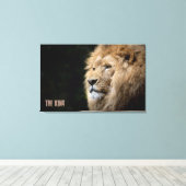 The King Small (24,00" x 16,00"), 1,5", Single Leinwanddruck (Insitu (Holzboden))