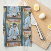 The King Tells All Geschirrtuch (Viertel Falte)