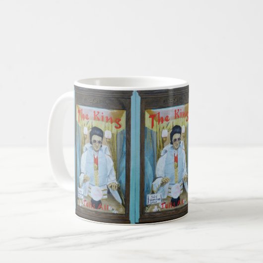 The King Tells All Kaffeetasse (Vorderseite Links)