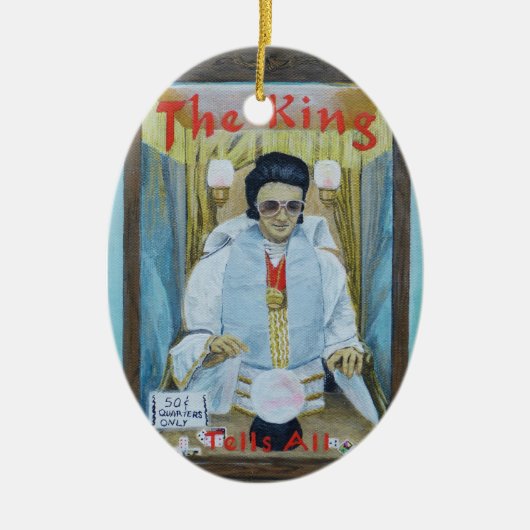 The King Tells All Keramik Ornament (Vorne)