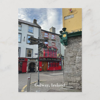 The Kings Head in High Street in Galway, Irland Postkarte