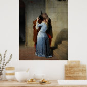 The Kiss (1859) von Francesco Hayez - Poster (Küche)