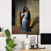 The Kiss (1859) von Francesco Hayez - Poster (Heimbüro)