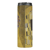 The Kiss, Art Nouveau Oil Painting, Gustav Klimt Thermosbecher (Rückseite)