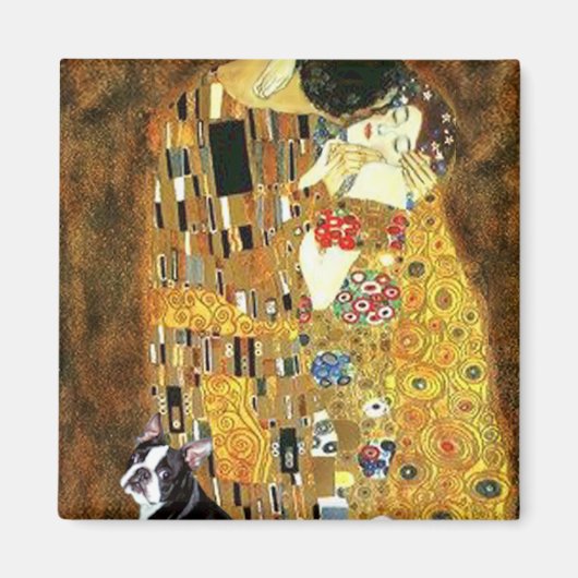 The Kiss - Boston Terrier #4 Magnet (Vorne)